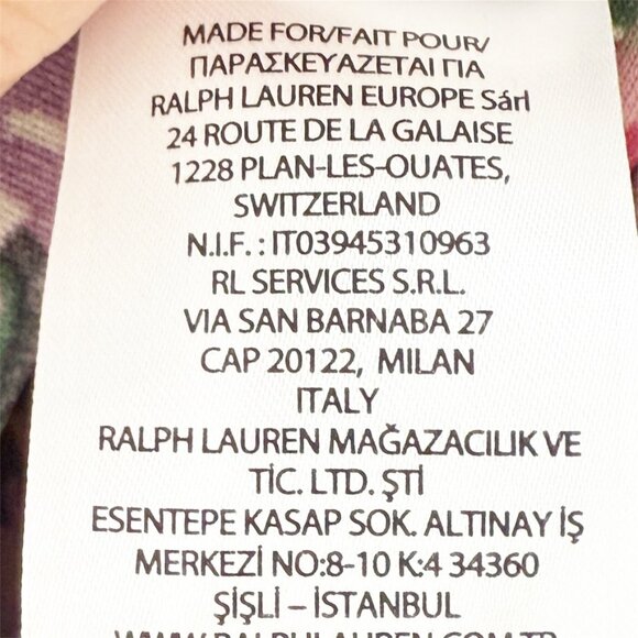 Lauren Ralph Lauren Floral Stretch Jersey Surplice Button Down Long Sleeve Dress - Picture 11 of 12